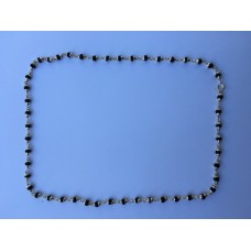Large Silver Tulsi Neck Bead Necklace
